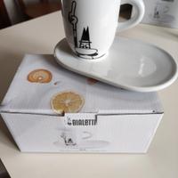 Tazze tipo mug con piattino Bialetti  2 pezzi