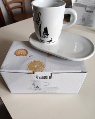 Tazze tipo mug con piattino Bialetti  2 pezzi