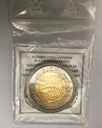 Moneta 5 euro Suomi finland