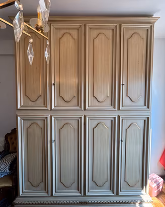 Mobile armadio in legno vintage 283x205x63