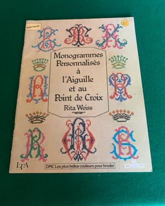 Monogrammi punto croce per ricamo DMC