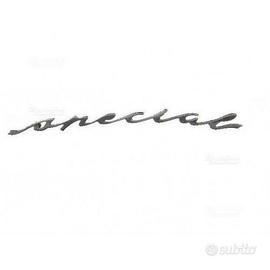 Emblema Targhetta auto Special cromata