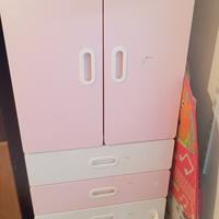 Armadio rosa bambina 