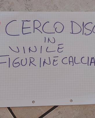 Dischi in vinile figurine calciatori 