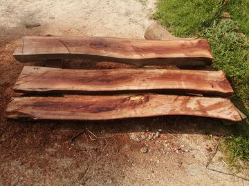 asse in legno di olmo massello 