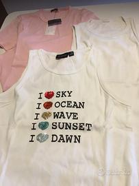 Set 2 canottiere donna  + 1 T-shirt donna