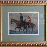 Vecchio quadro  dipinto ad olio firmato