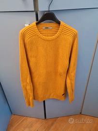 maglione uomo giallo ocra