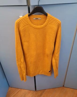 maglione uomo giallo ocra