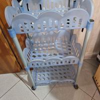 Carrello cucina in plastica