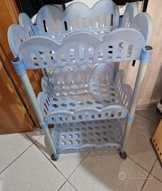 Carrello cucina in plastica