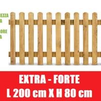 Steccato in Legno di Pino con Doghe  L 200cmxH80cm