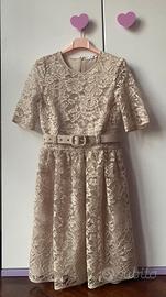 Vestito Beige in pizzo 