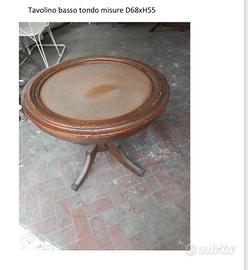Tavolo rotondo basso