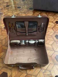 Valigetta set toeletta da viaggio anni 50