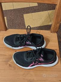 Scarpe ginnastica Asics n. 36 nere e fucsia