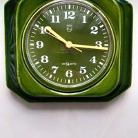 OROLOGIO PARETE PHILIPS ANNI 70 HR QUARTZ VERDE