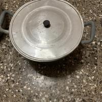 Pentola con coperchio in Alluminio Pesante