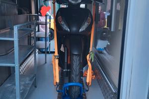 Porta moto per gavone camper