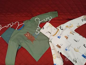 Coppia di magliette e pantaloni Bambino/Bambina