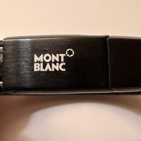 MONTBLANC- bracciale uomo pelle nera