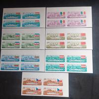 FRANCOBOLLO  (UNGHERIA)  SERIE  7 VALORI  "NAVI"