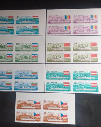 FRANCOBOLLI  (UNGHERIA)  SERIE  "NAVIGAZIONE" 1967