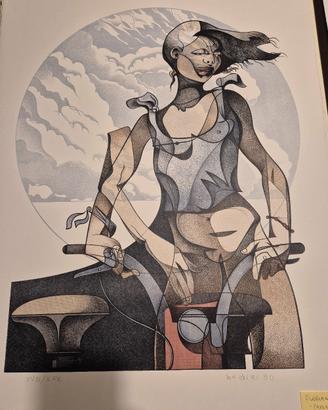 Litografia Bodini dal titolo "Paola"