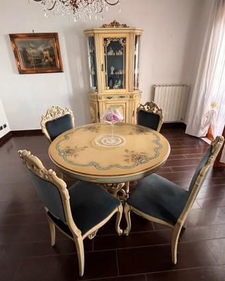 Credenza Veneziana con Tavolo e sedie