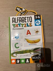 Gioco headu alfabeto tattile