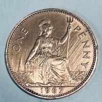 moneta antica: 1 Penny 1967 (Regno Unito)