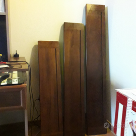 Tre Mensole in legno massello con capitelli