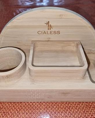 Cialess - Desk Organizer in bambù naturale 100%