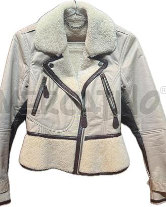 GIACCA DONNA BURBERRY TEDDY PELLE BEIGE