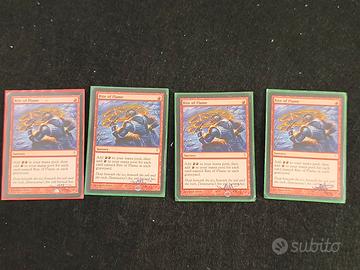 "Rito della fiamma" sign ×4, magic: the gathering 