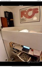 Letto per ragazzi Ikea soppalco scrivania 