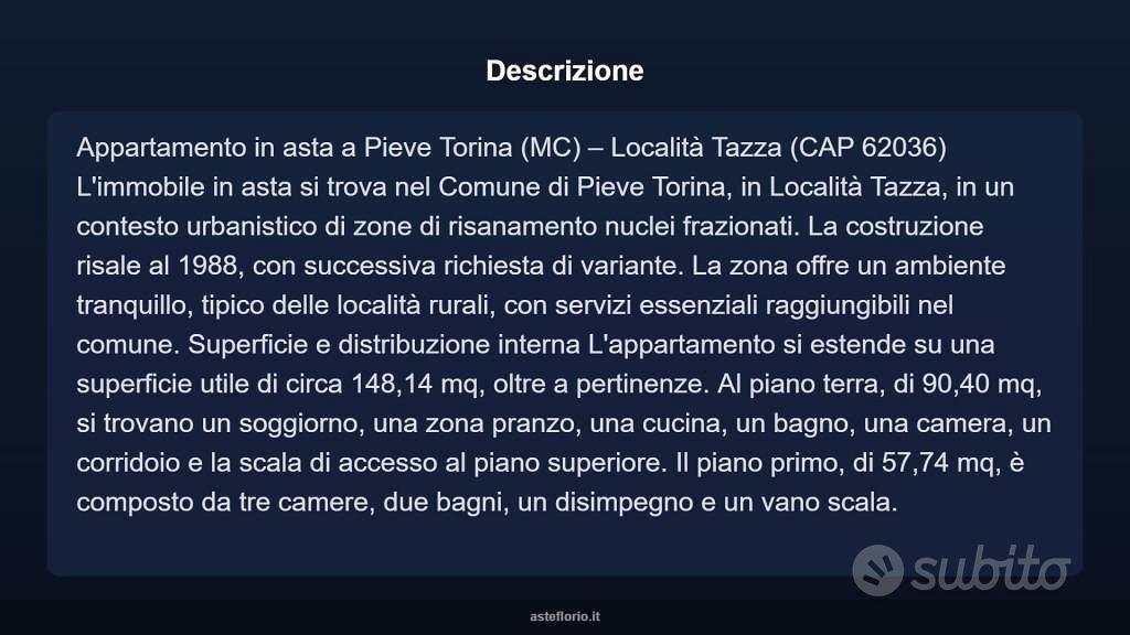 Appartamento – Pieve Torina, Pie' Casavecchia - Vista 3