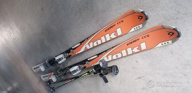 Sci Volkl misura 170 cm,  con  attacchi e  racchet