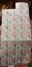 30 Francobolli "Donna nell'arte" 800 lire  1998