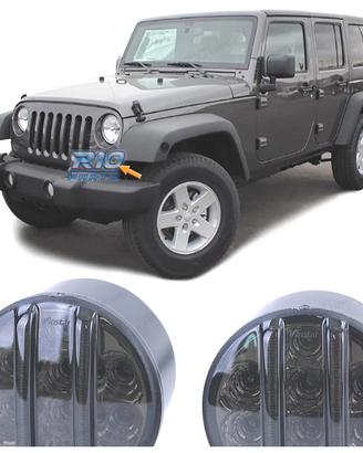FRECCIE ANTERIORI JEEP WRANGLER JK 07-17 LED NERO 