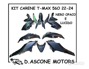 KIT CARENE 13 PZ TMAX 560 2022 2024 NERO OPACO