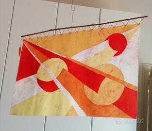 Batik fatto a mano-pezzo unico- “ RAGGI DI LUCE”