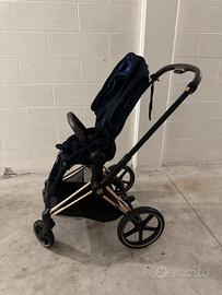 Cybex Priam Duo Rose Gold Navy Blue + accessori