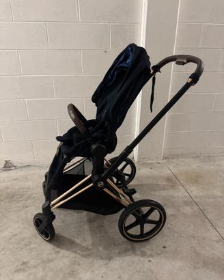 Cybex Priam Duo Rose Gold Navy Blue + accessori