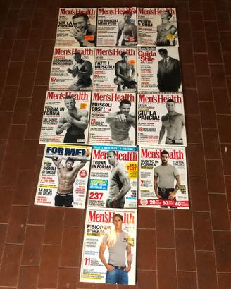 lotto riviste fitness MEN'S HEALTH diverse annate