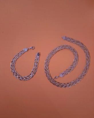 Gioiello parure donna in argento Gioia Pura