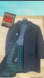 Cappotto Loden vintage 80% lana tg 52 ita blu