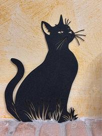 Gatto decorazione murale 3D