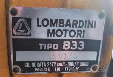 Parti motore usate per Lombardini 833