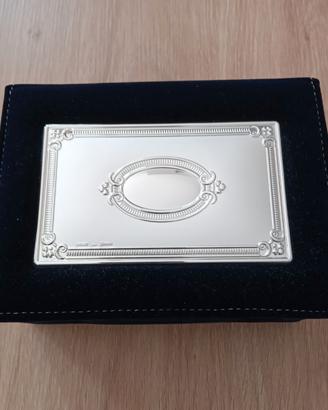 Cofanetto portagioielli in argento 925 - velluto